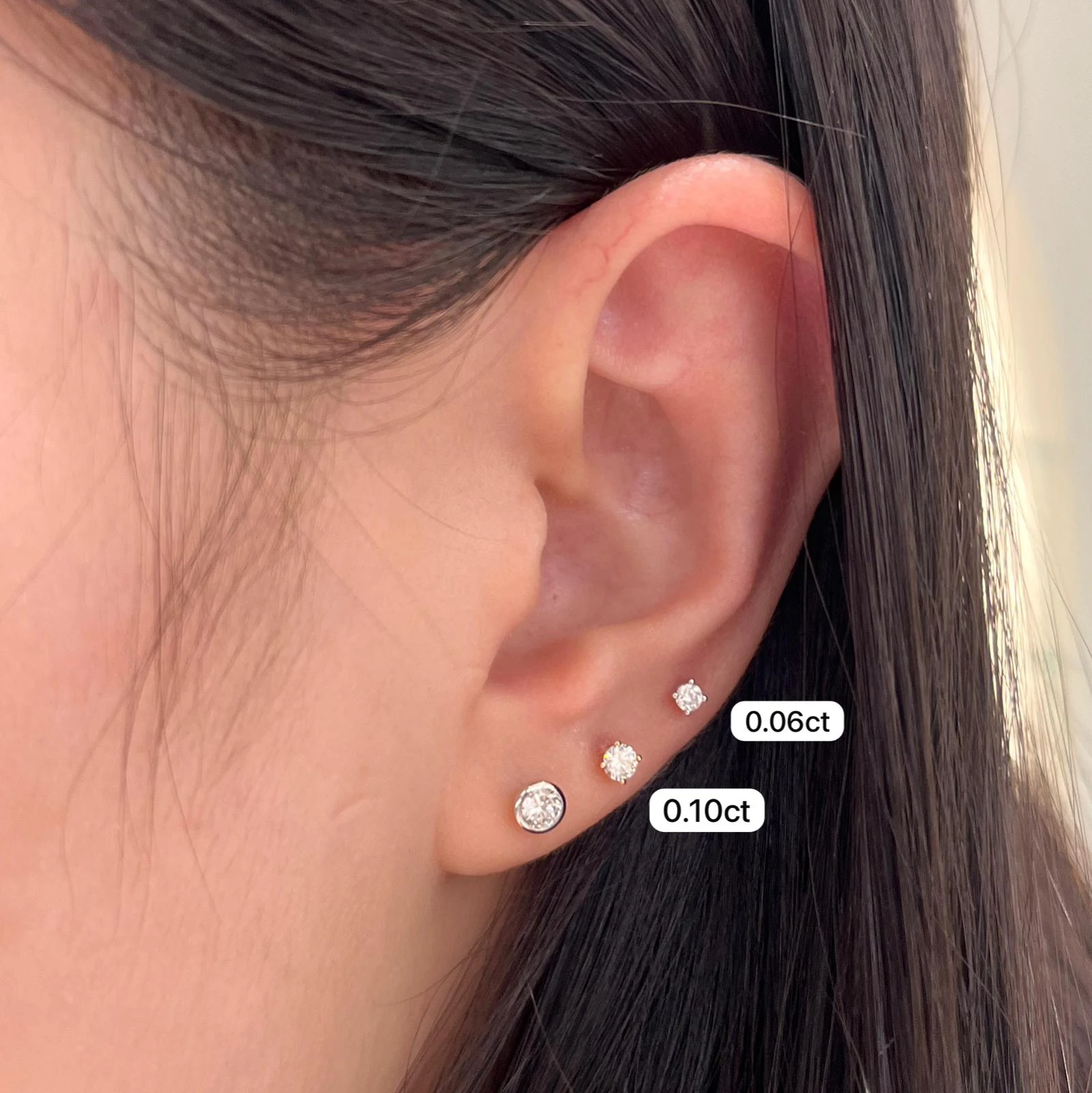 0.06ct mini diamond flat back